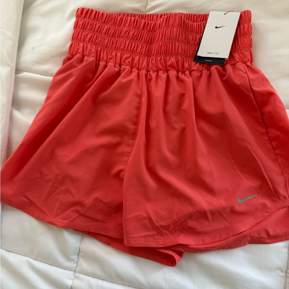 Nike Women's Vibrant Coral Athletic Shorts